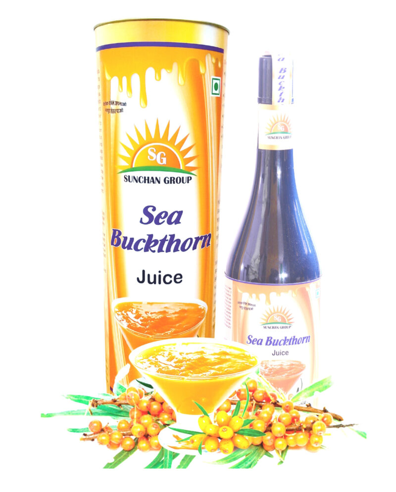 Sea Buckthorn Juice 1000 ML Pure Organic Herbal Mix Vegetarian Healthy Heart, Immunity Power & Body Detox
