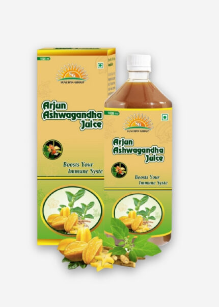 Sunchan Group 100% Natural Arjun Ashwagandha Juice / Heart Health /Cholesterol/Stress Relief 1000 ML (1000 ml) x 1