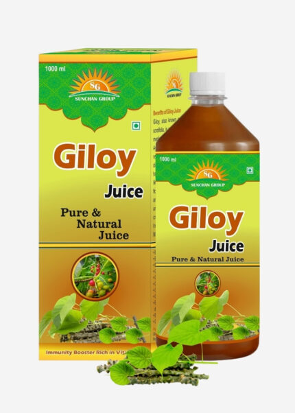 Sunchan Group Giloy Juice 1 Ltr Neem Giloy Amrit bela Guduchi juice 1000 ML with Box Fruit Juice Pack of 1x1000 ML