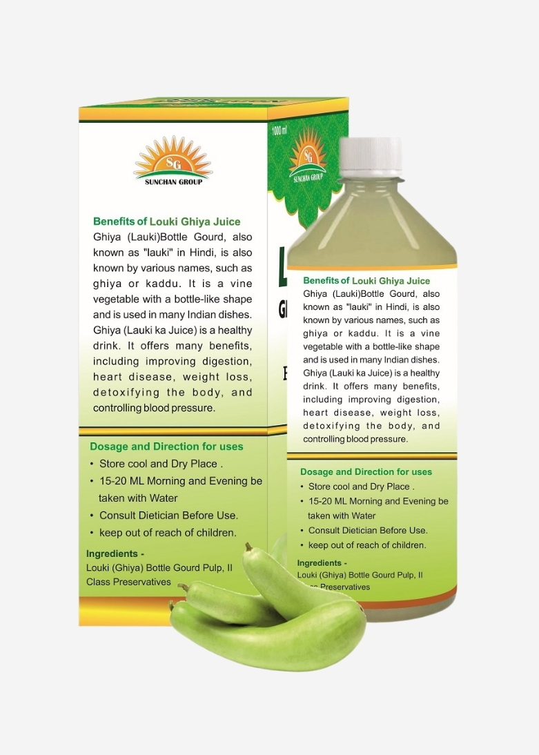 Louki Ghiya juice 1 Ltr 1000 ML with Box Herbal Natural Fruit Juice Pack of 1 x1000 ML - Image 3