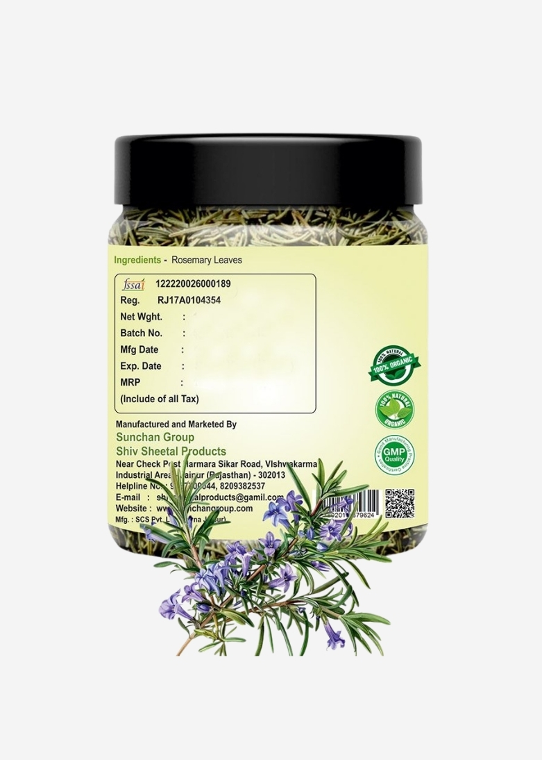 Sunchan Group Rosemary Dried Leaves 100 Gm For Food Hair | Skin Pack of 1 x100 Gm - Image 2
