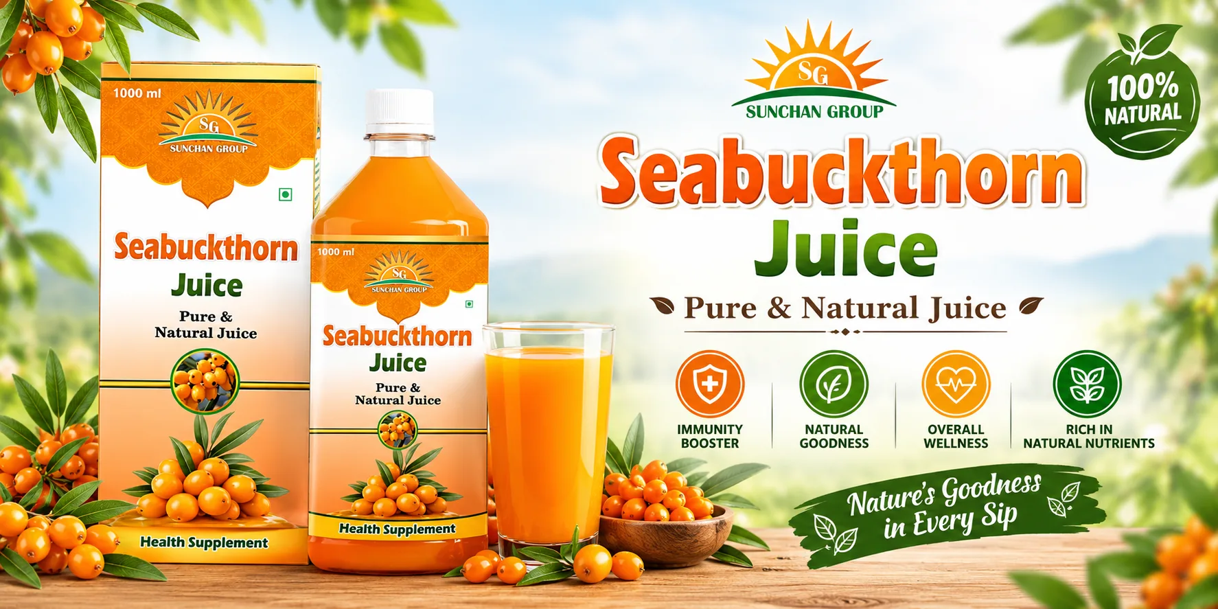SunChan Seabuckthorn Juice Advertisement
